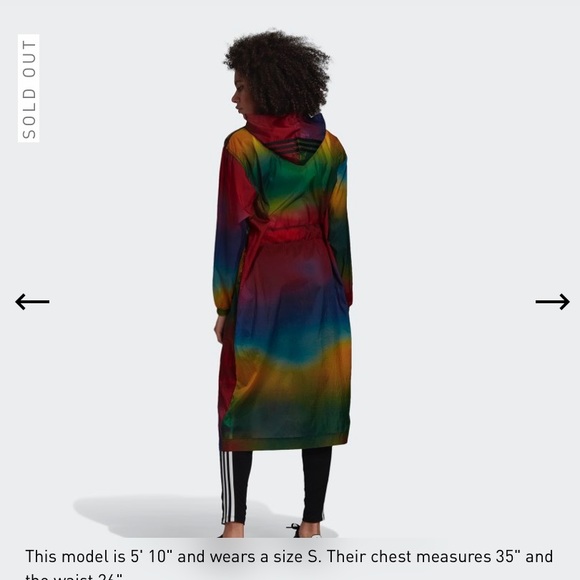 Multicolor Paolina  Russo Coat by Adidas - Picture 2 of 10